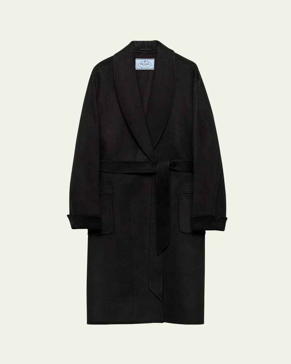 Cashmere Long Wrap Coat